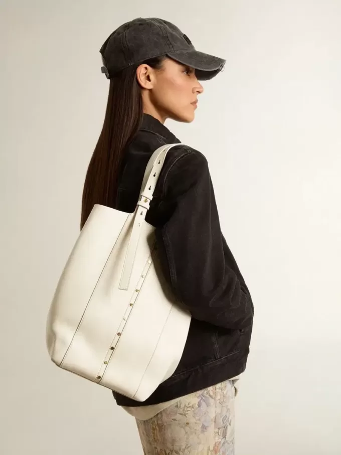 24/7 Bag North South aus butterfarbenem Leder mit verstellbaren Henkeln