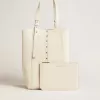 24/7 Bag North South aus butterfarbenem Leder mit verstellbaren Henkeln