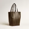 24/7 Bag North South aus schwarzem Distressed-Leder mit verstellbaren Henkeln 24/7 Bag North South aus schwarzem Distressed-Leder mit verstellbaren Henkeln