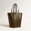 24/7 Bag North South aus schwarzem Distressed-Leder mit verstellbaren Henkeln 24/7 Bag North South aus schwarzem Distressed-Leder mit verstellbaren Henkeln