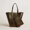 24/7 Bag North South aus schwarzem Distressed-Leder mit verstellbaren Henkeln 24/7 Bag North South aus schwarzem Distressed-Leder mit verstellbaren Henkeln