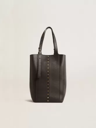 24/7 Bag North South aus schwarzem Leder mit verstellbaren Henkeln