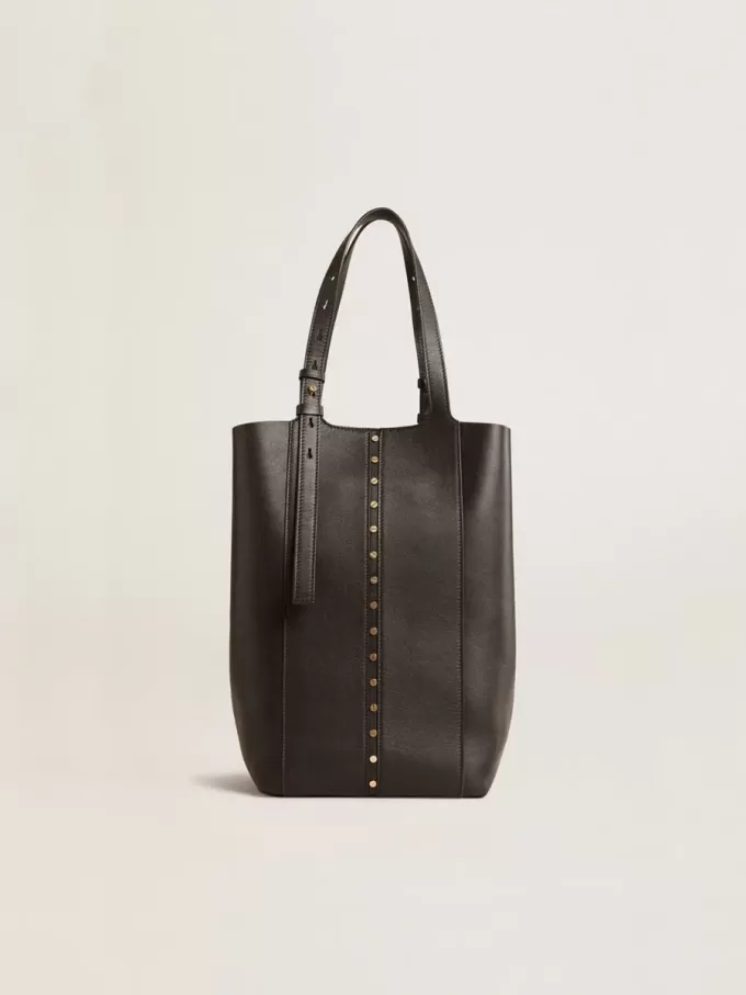 24/7 Bag North South aus schwarzem Leder mit verstellbaren Henkeln 24/7 Bag North South aus schwarzem Leder mit verstellbaren Henkeln