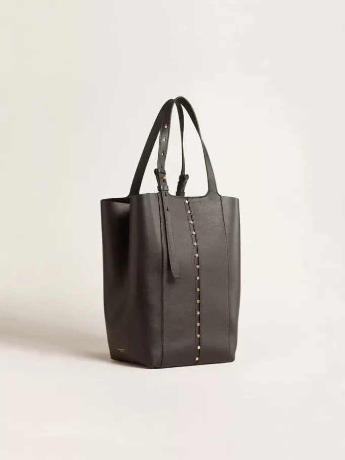 24/7 Bag North South aus schwarzem Leder mit verstellbaren Henkeln 24/7 Bag North South aus schwarzem Leder mit verstellbaren Henkeln