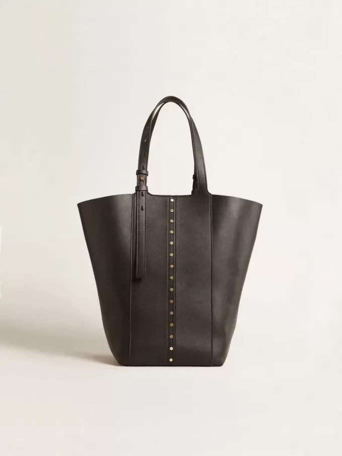 24/7 Bag North South aus schwarzem Leder mit verstellbaren Henkeln 24/7 Bag North South aus schwarzem Leder mit verstellbaren Henkeln