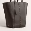 24/7 Bag North South aus schwarzem Leder mit verstellbaren Henkeln 24/7 Bag North South aus schwarzem Leder mit verstellbaren Henkeln
