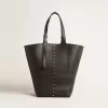 24/7 Bag North South aus schwarzem Leder mit verstellbaren Henkeln 24/7 Bag North South aus schwarzem Leder mit verstellbaren Henkeln