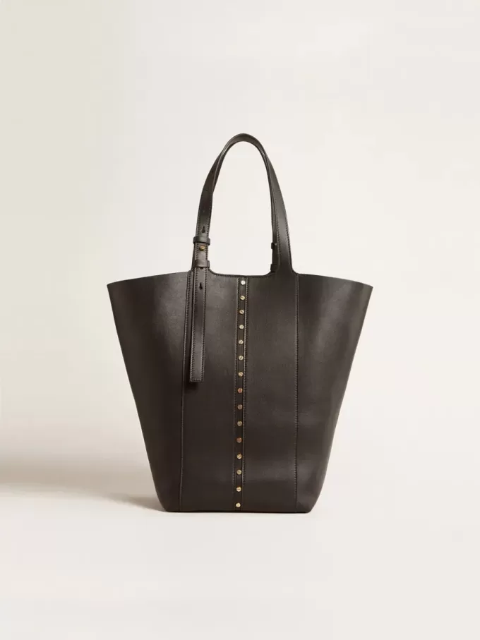24/7 Bag North South aus schwarzem Leder mit verstellbaren Henkeln 24/7 Bag North South aus schwarzem Leder mit verstellbaren Henkeln