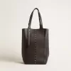24/7 Bag North South aus schwarzem Leder mit verstellbaren Henkeln 24/7 Bag North South aus schwarzem Leder mit verstellbaren Henkeln