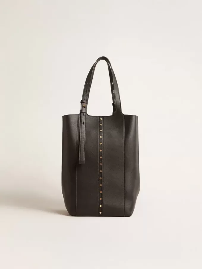 24/7 Bag North South aus schwarzem Leder mit verstellbaren Henkeln 24/7 Bag North South aus schwarzem Leder mit verstellbaren Henkeln