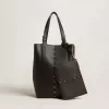 24/7 Bag North South aus schwarzem Leder mit verstellbaren Henkeln 24/7 Bag North South aus schwarzem Leder mit verstellbaren Henkeln