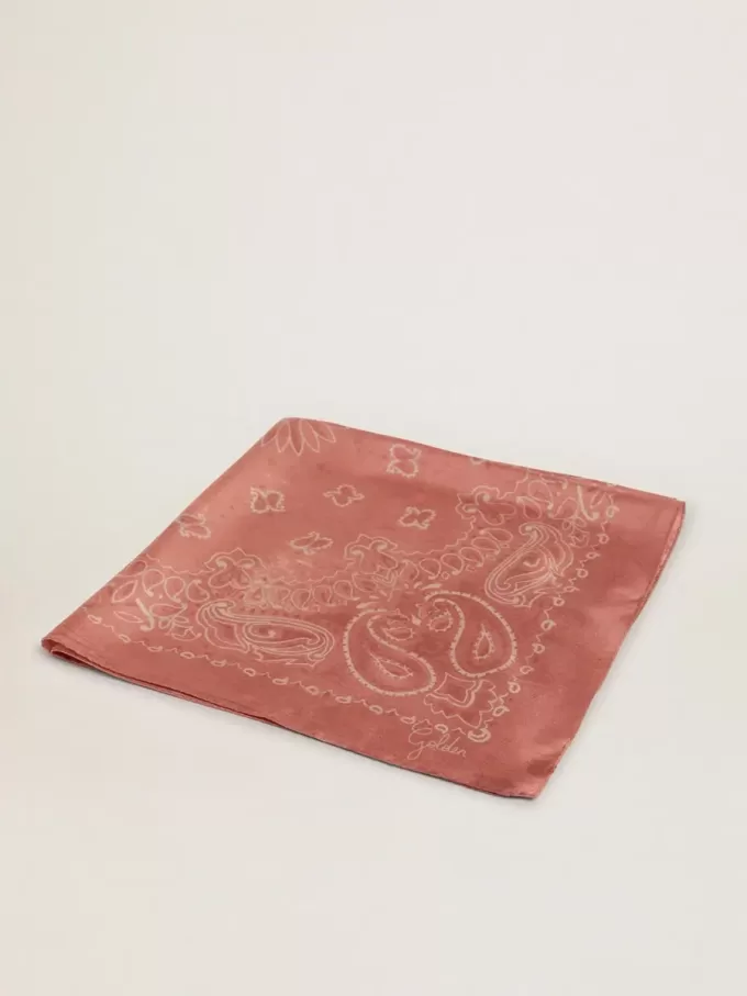 Altrosa Schal mit Paisley-Print Altrosa Schal mit Paisley-Print