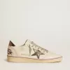 Ball Star aus Mesh und Leder mit metallischem Lederstern und Fersenlasche Ball Star aus Mesh und Leder mit metallischem Lederstern und Fersenlasche