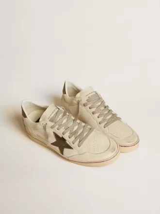 Ball Star aus Mesh und Leder mit metallischem Lederstern und Fersenlasche