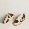 Ball Star aus Wildleder mit Lederstern und metallischer Lederferse