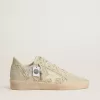 Ball Star aus Wildleder mit Swarovski-Kristallen und Perlen sowie Lederstern