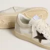 Ball Star für Damen mit metallischem Lederstern und glänzender Lederferse