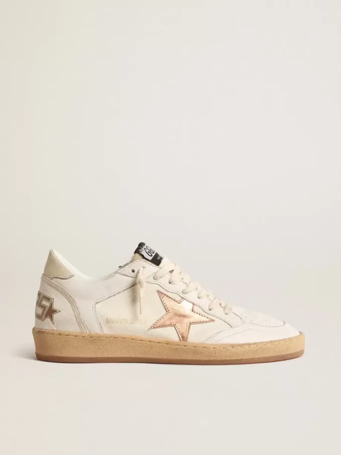 Ball Star LTD aus Canvas und Nappa mit bronzefarbenem Metallic-Lederstern Ball Star LTD aus Canvas und Nappa mit bronzefarbenem Metallic-Lederstern