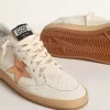 Ball Star LTD aus Canvas und Nappa mit bronzefarbenem Metallic-Lederstern Ball Star LTD aus Canvas und Nappa mit bronzefarbenem Metallic-Lederstern