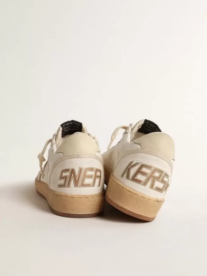 Ball Star LTD aus Canvas und Nappa mit bronzefarbenem Metallic-Lederstern Ball Star LTD aus Canvas und Nappa mit bronzefarbenem Metallic-Lederstern