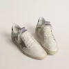 Ball Star LTD aus Mesh und Nappaleder mit grauem Lederstern und grüner Wildleder-Fersenlasche Ball Star LTD aus Mesh und Nappaleder mit grauem Lederstern und grüner Wildleder-Fersenlasche