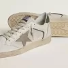 Ball Star LTD aus Mesh und Nappaleder mit grauem Lederstern und grüner Wildleder-Fersenlasche Ball Star LTD aus Mesh und Nappaleder mit grauem Lederstern und grüner Wildleder-Fersenlasche