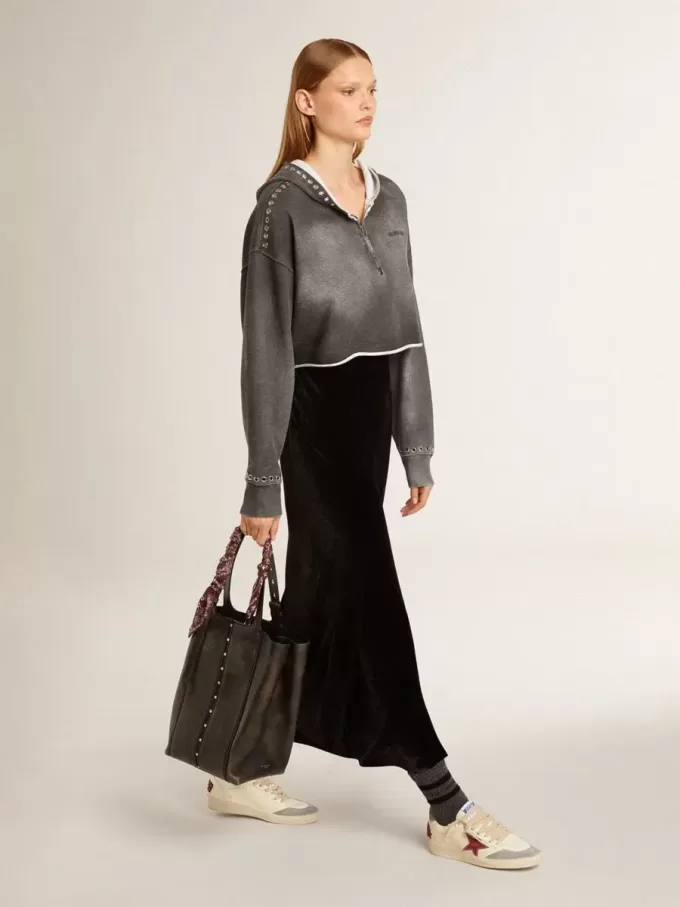 Ball Star LTD für Damen aus Nappaleder mit Lederstern und silbernem Wildleder-Fersenriemen
