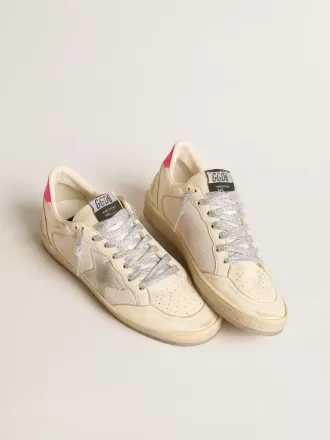 Ball Star LTD für Damen aus Nappaleder und Mesh mit Stern aus Wildleder und Fersenlasche aus Leder