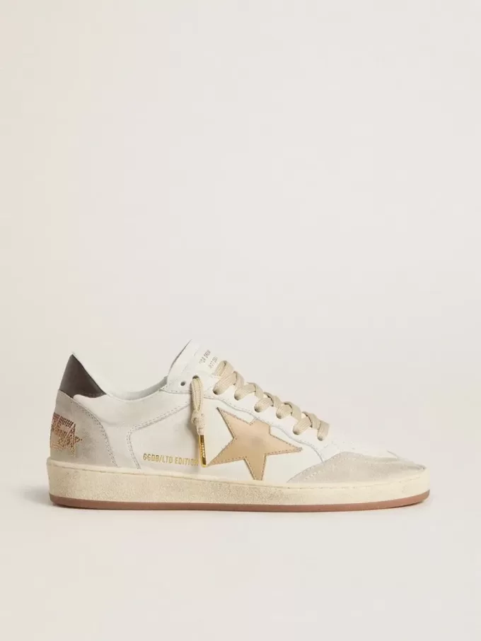 Ball Star LTD für Damen mit goldenem Stern und schwarzer Fersenlasche