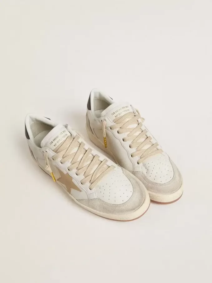 Ball Star LTD für Damen mit goldenem Stern und schwarzer Fersenlasche