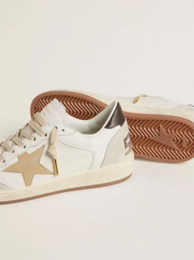 Ball Star LTD für Damen mit goldenem Stern und schwarzer Fersenlasche