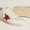 Ball Star LTD für Damen mit rotem Lederstern und pinkfarbenem Glitzer-Fersenlasche