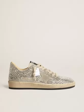 Ball Star LTD für Damen mit Swarovski-Kristallen und grauem Wildlederstern