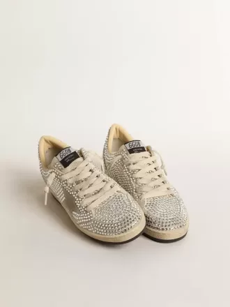 Ball Star LTD für Damen mit Swarovski-Kristallen und grauem Wildlederstern