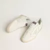 Ball Star LTD in Creme mit weißem Wildlederstern und metallisch silberner Lederferse Ball Star LTD in Creme mit weißem Wildlederstern und metallisch silberner Lederferse