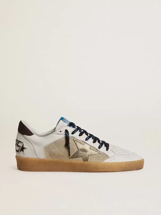 Ball Star LTD mit folienbeschichtetem Crackle-Lederstern und brauner Leder-Fersenlasche