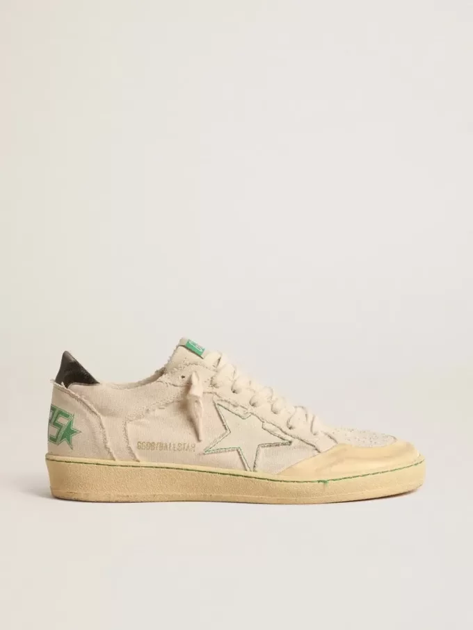 Ball Star LTD mit vanillefarbenem Canvas-Stern und Leder-Fersenlasche