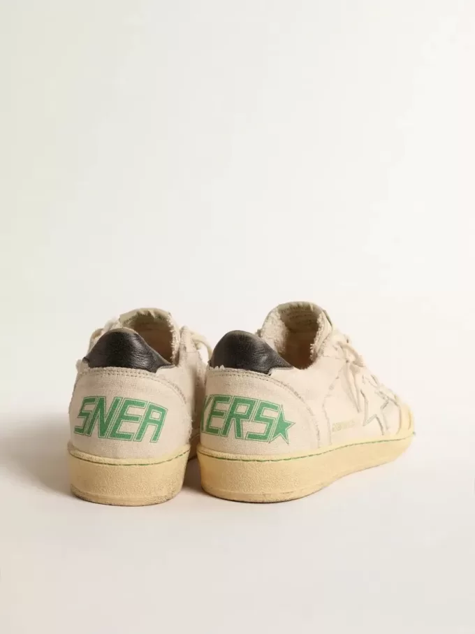 Ball Star LTD mit vanillefarbenem Canvas-Stern und Leder-Fersenlasche