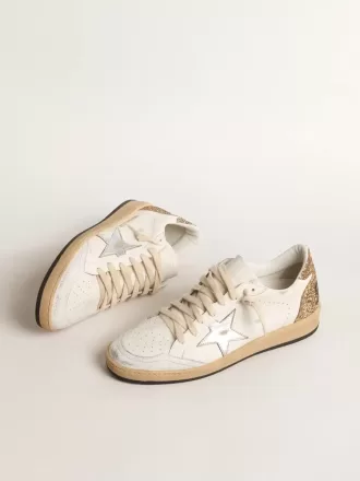Ball Star mit metallischem Lederstern und glitzernder Fersenlasche