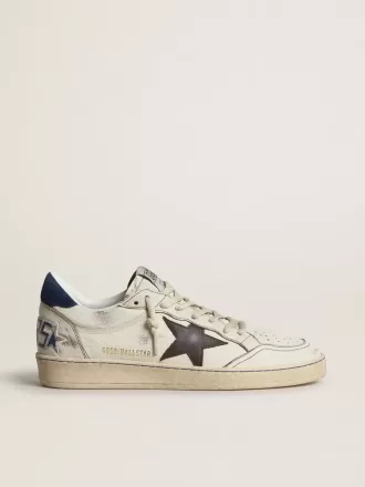 Ball Star mit schwarzem Stern und blauem Wildleder-Fersenlasche
