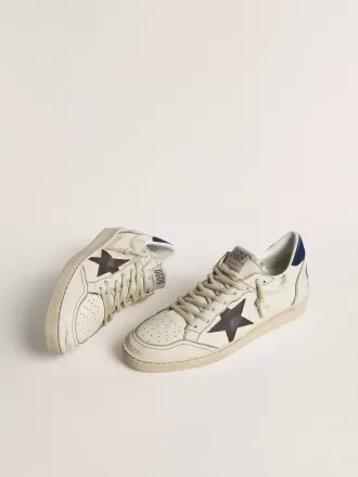 Ball Star mit schwarzem Stern und blauem Wildleder-Fersenlasche