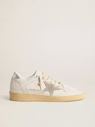 Ball Star mit Stern aus Wildleder und Fersenlasche aus Metallic-Leder