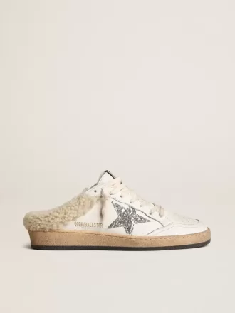 Ball Star Sabots mit Glitzerstern und Lammfellfutter