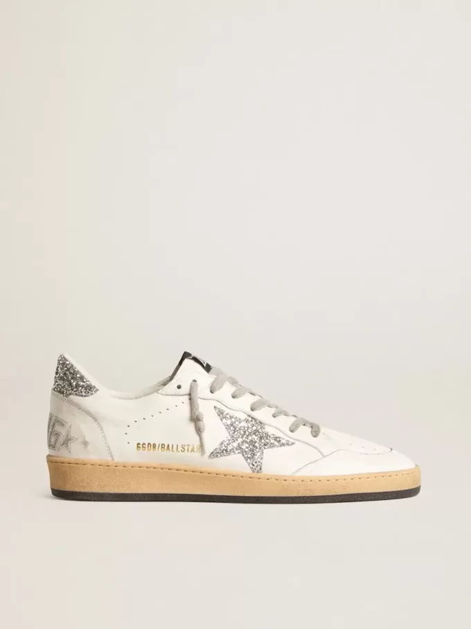 Ball Star Wishes für Damen aus Nappaleder mit Glitzerstern und Fersenlasche Ball Star Wishes für Damen aus Nappaleder mit Glitzerstern und Fersenlasche