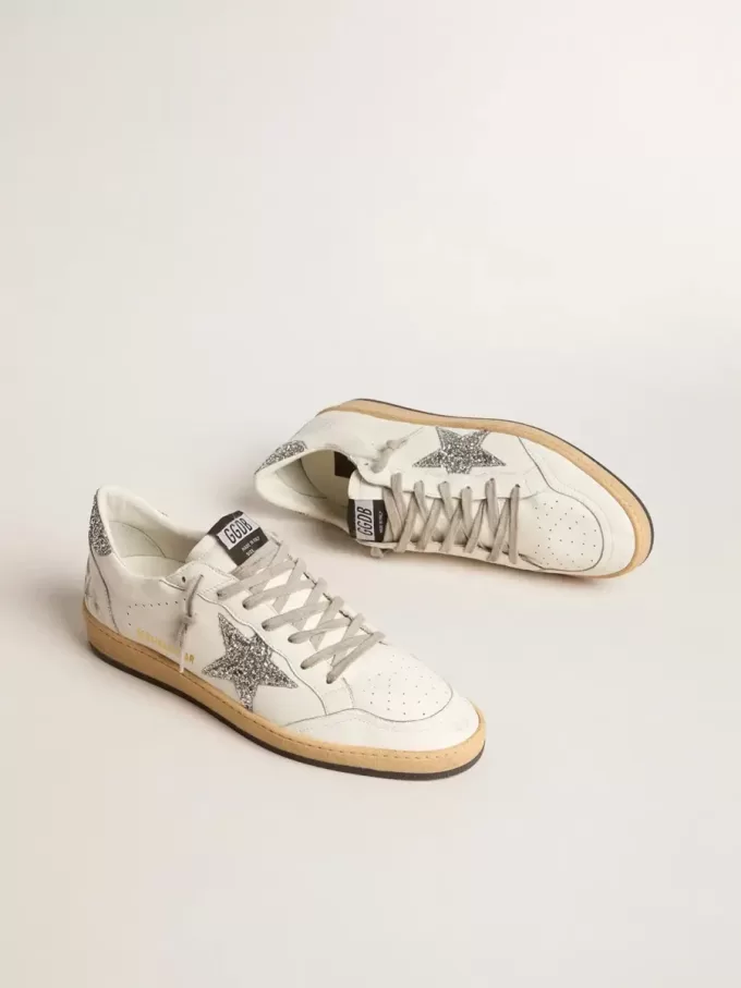 Ball Star Wishes für Damen aus Nappaleder mit Glitzerstern und Fersenlasche Ball Star Wishes für Damen aus Nappaleder mit Glitzerstern und Fersenlasche