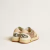 Ball Star Young aus Glitzer und Nappa mit Lederstern und Fersenlasche Ball Star Young aus Glitzer und Nappa mit Lederstern und Fersenlasche