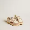 Ball Star Young aus Nappa mit Nappa-Stern und rosa Wildleder-Fersenlasche Ball Star Young aus Nappa mit Nappa-Stern und rosa Wildleder-Fersenlasche