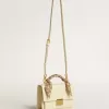 Venezia Tasche aus butterfarbenem Leder mit Seidenschal