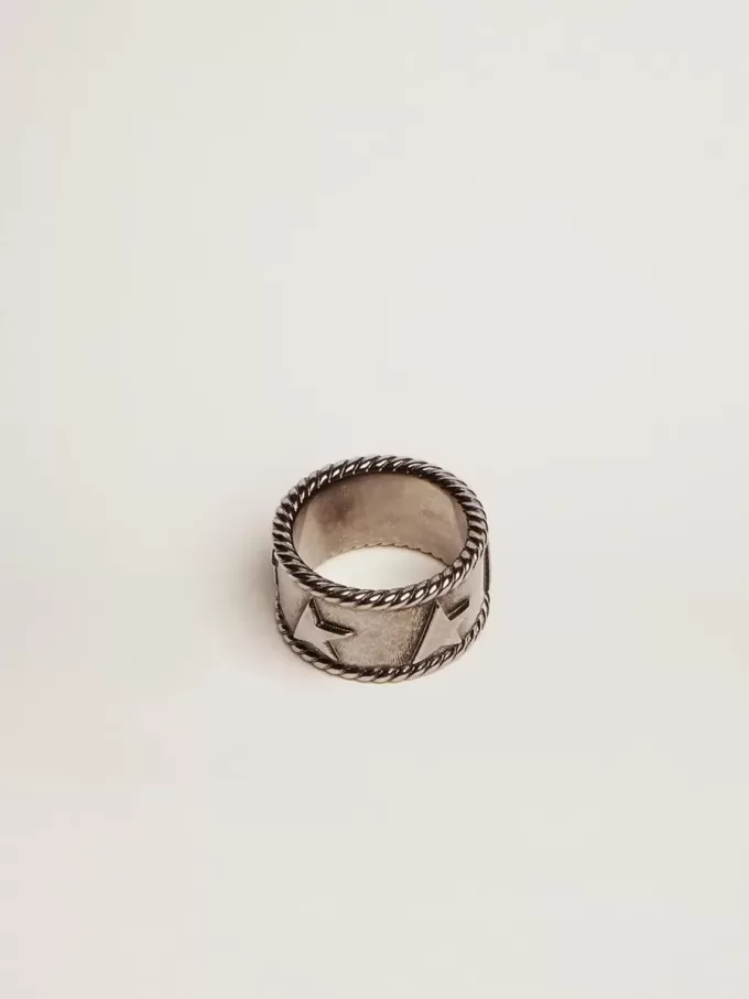 Bandring in antikem Silber