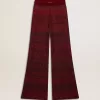 Baumwollhose mit unregelmäßigen Streifen Baumwollhose mit unregelmäßigen Streifen